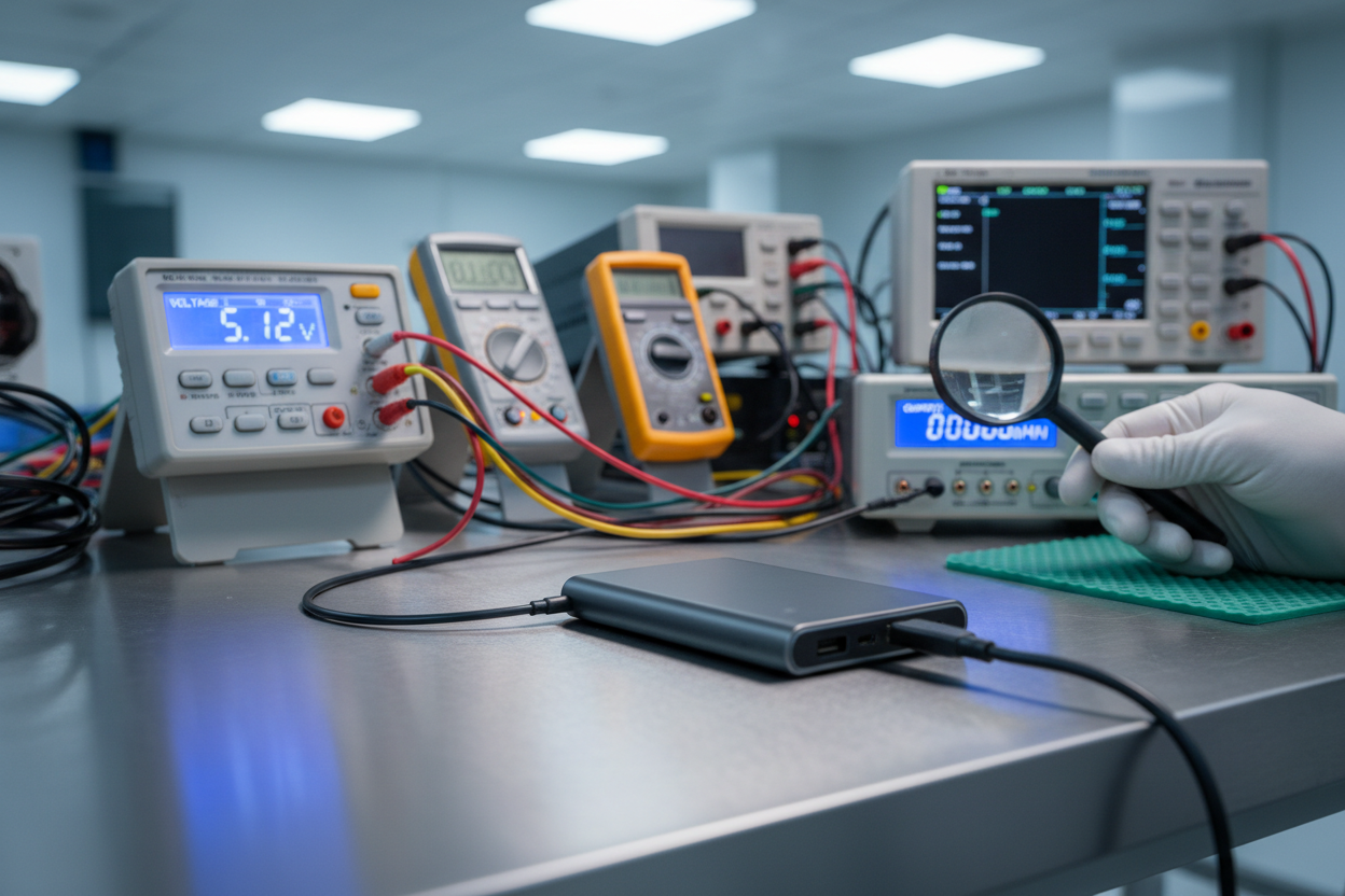 testing of a powerbank